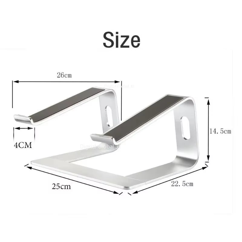 Vertical Laptop Stand Ergonomic Aluminum Laptop Computer Stand Laptop Riser Notebook Holder Stand Macbook Pro Support