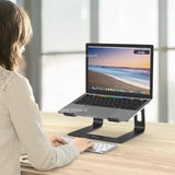 Vertical Laptop Stand Ergonomic Aluminum Laptop Computer Stand Laptop Riser Notebook Holder Stand Macbook Pro Support