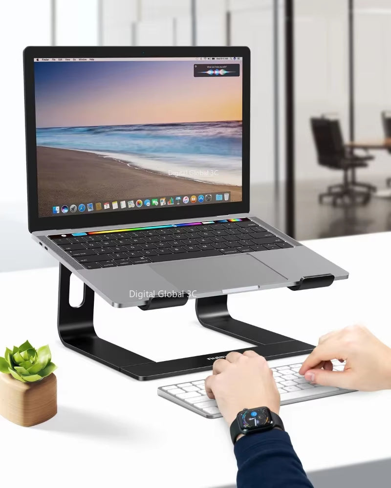 Vertical Laptop Stand Ergonomic Aluminum Laptop Computer Stand Laptop Riser Notebook Holder Stand Macbook Pro Support